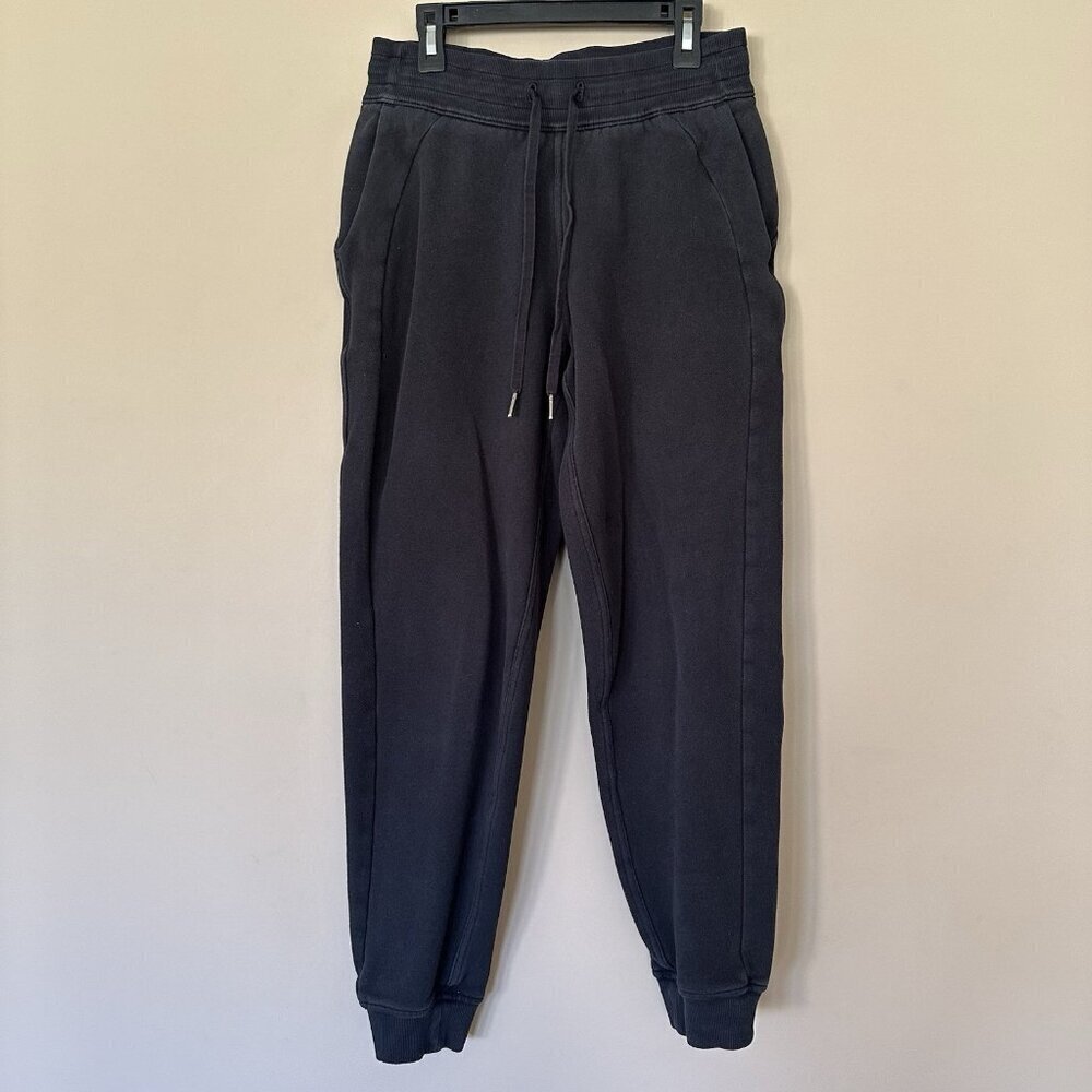FLAWED Lululemon Ready to Rulu High Rise Joggers Pants Women 4 Faded Black Gym